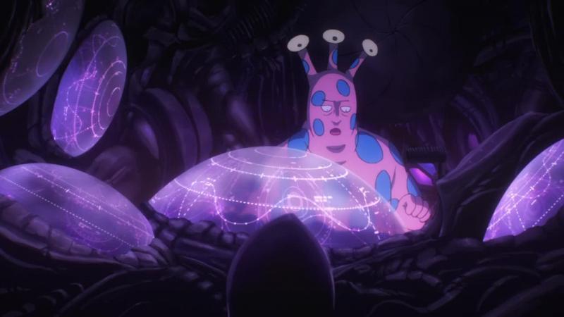 Кадры из аниме Ванпанчмен (2015)